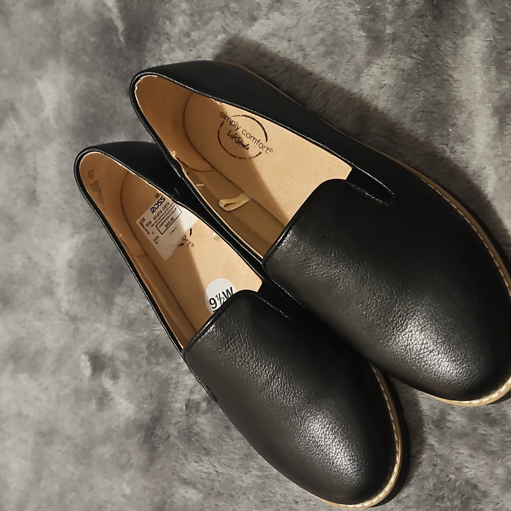 Black Slip-On Loafers